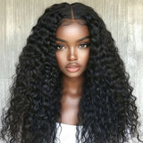 Deep Wave Wig. Beautiful Curly Black Human Hair