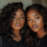 Curly lace front wigs natural hair black